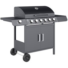 Outsunny 6+1 Burner Gas BBQ