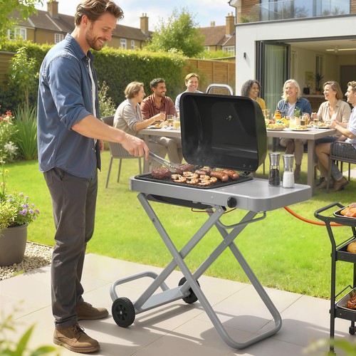 Foldable gas bbq - bbq, with