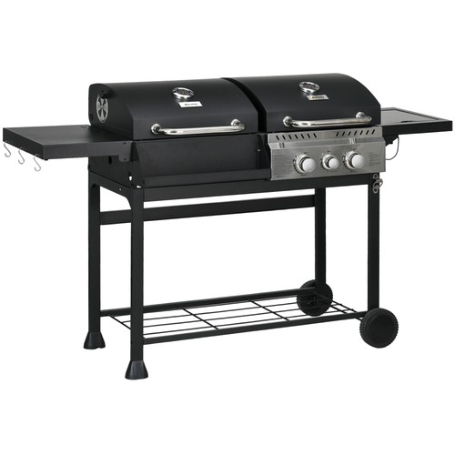 Outsunny dual fuel bbq grill - dual,