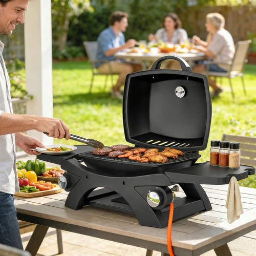 Gas grill with detachable - gas,